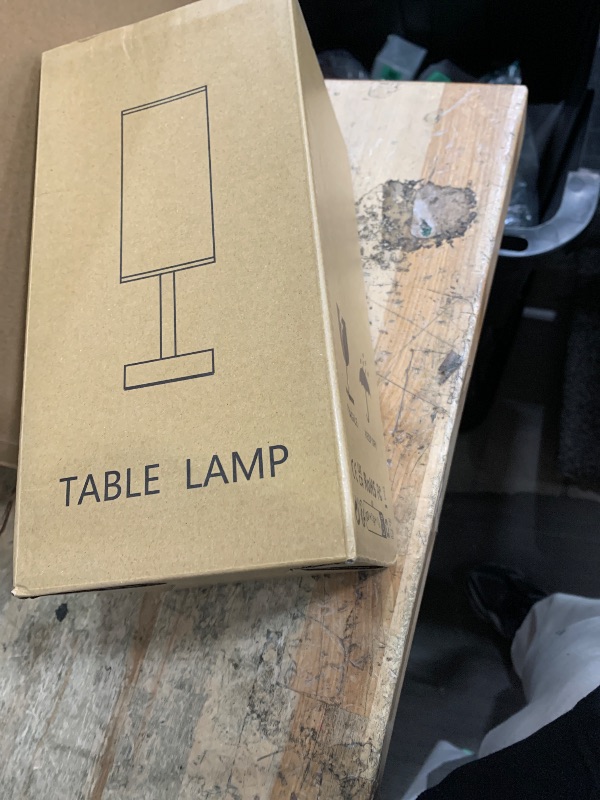 Photo 1 of ?Upgraded?Bedside Table Lamp Touch Control, with USB C+A Charging Ports & Dual AC Outlets, 3-Way Nightstand Lamp for Bedroom with LampShade Living Room Office(LED Dimmable Bulb Included)