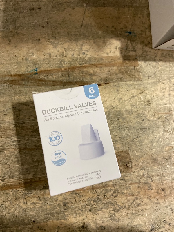 Photo 1 of [6-Count] Papablic Duckbill Valves for Spectra and Medela, Replaceable Duckbill Valves for Spectra S1 Spectra S2 valves and Medela Pump in Style, BPA/DEHP Free White