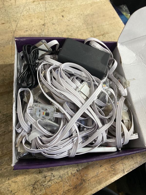 Photo 1 of POOFZY Permanent Outdoor Lights for House,100ft RGB+IC Smart Outdoor Decor, 50 Scene Modes,App/Remote Control,IP67 Waterproof,for Christmas,Halloween,Daily & Holiday Party Decor,House Roof Lighting