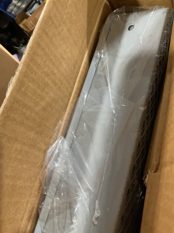 Photo 1 of **FOR PARTS, MISSING PARTS**
Gray 3 Tier Rolling Storage Cart on Wheels, Sturdy Metal Organizer Cart with Wheels and Handle, Three Tiered Utility Carts for Book, Art, Craft, Snack, Cleaning, Kitchen, Easy Assembly, Mesh Shelves