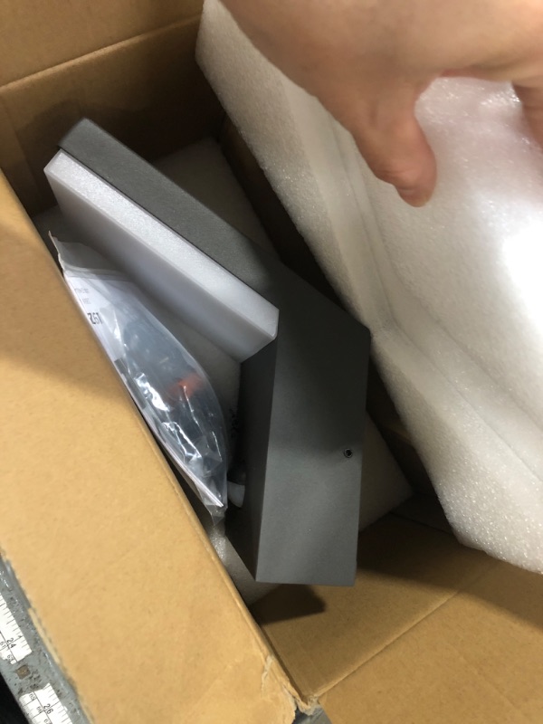 Photo 1 of Lustrlach Motion Sensor Light Outdoor Porch Light Fxiture Exterior LED Modern Outside Wall Mount Sconce with IP54 Waterproof for House Garage Patio Garden,1800LM,3000K