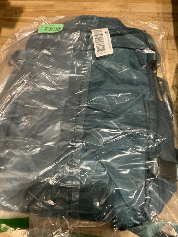 Photo 1 of *** PUMP IS MISSING *** Vacuum Travel Backpack with Pump for Women, Personal Item Carry on Vacpack Backpacks Flight Approved 16.53x11.42x5.9 inches for Men,Laptop Waterproof Work Compression bags Casual Daypack,Peacock Blue