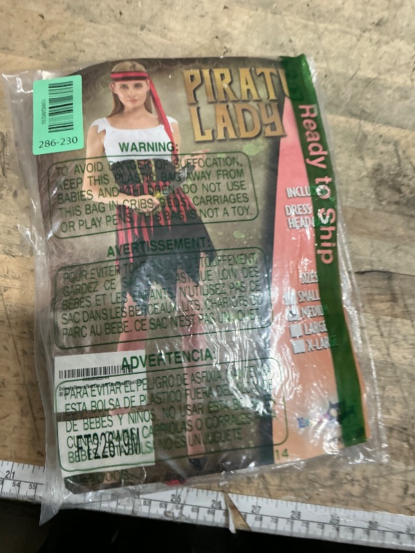 Photo 1 of (missing headband) EraSpooky Womens Pirate Costume Halloween Sexy Buccaneer Dress Women Cool Outfit