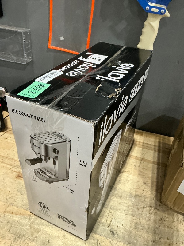 Photo 1 of (not functional)(sold for parts only) Espresso Machine with Milk Frother, 20 Bar High Pressure Professional Espresso Maker Automatic, Compact Stainless Steel