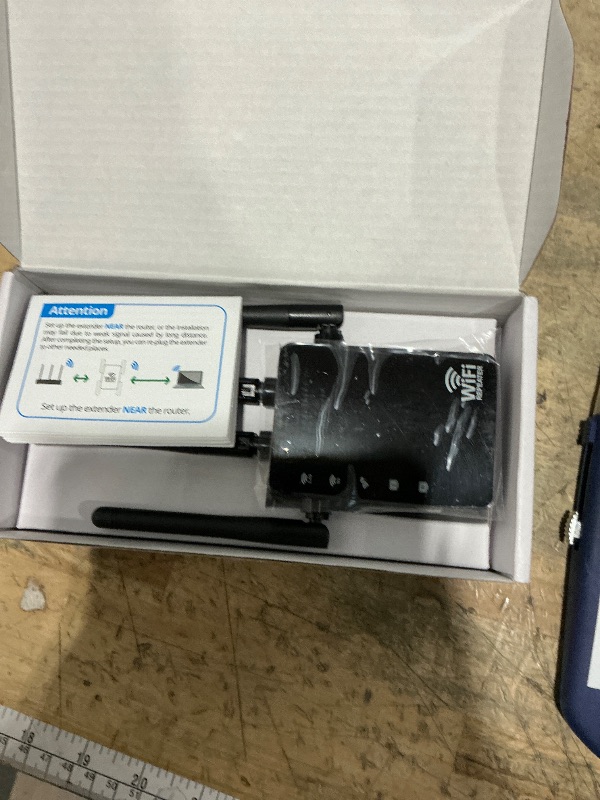 Photo 1 of 12880 Sq.Ft Range WiFi Extender Signal Booster Dual Band 5GHz/2.4GHz, 105-Device Compatibility, Simple Installation, WiFi Extender