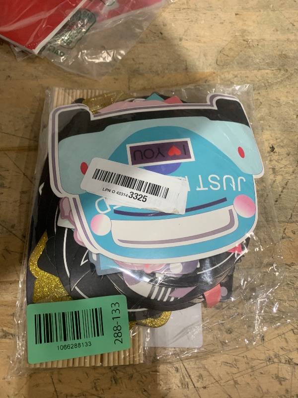 Photo 1 of 52PCS Wedding Photo Booth Props with Stick Bridal Shower Photo Booth Props Funny Photo Props, Wedding Party Supplies for Bride Groom, Bachelorette Party Decorations for Men Women Selfie Props