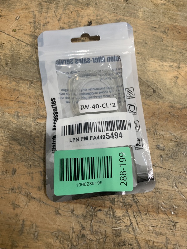 Photo 1 of [2 Pack] Goton Bumper Case for Apple Watch 40mm, [No Screen Protector] Slim Soft TPU Shockproof Case Cover Bumper Protector Accessories for iWatch SE 3/SE 2/SE, Series 6/5/4, 40mm Clear+Clear