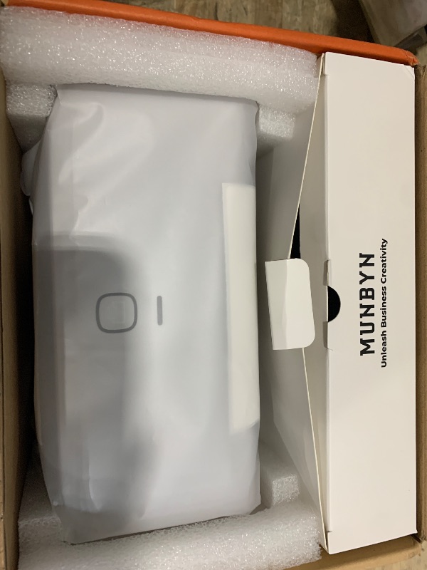 Photo 1 of MUNBYN Bluetooth Thermal Label Printer RW403B, Wireless 4x6 Shipping Label Printer for Small Business, Compatible with Android, iPhone, Windows, Mac, Chromebook, Print Width 1.57"-4.25"