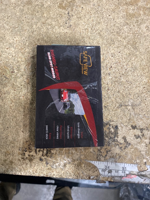 Photo 1 of "Rhombus 4000" Car Blind Spot Mirror by Safe View Company - Change Lanes w Confidence, Frameless HD Convex Glass, Seamlessly Contours to Rear View Side Mirrors, Peel & Stick (2Pack)