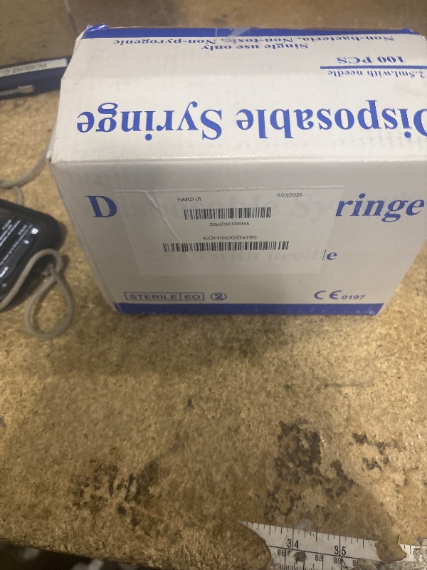 Photo 1 of 100 Pack 2ml (2.5ml) Plastic Luer Lock Syringa with 25Ga and Cap, Individually Sealed Wrapped, for Scientific Labs, Measuring Liquid, Refilling Cartridges or Glue Applicator