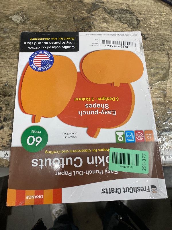 Photo 1 of 60 Pieces Pumpkin Cutouts for Fall Crafts and Classroom Decor, Orange Paper Shapes in Three Designs for Halloween Projects, Bulletin Boards, Autumn Activities, Double Sided USA Made Cardstock