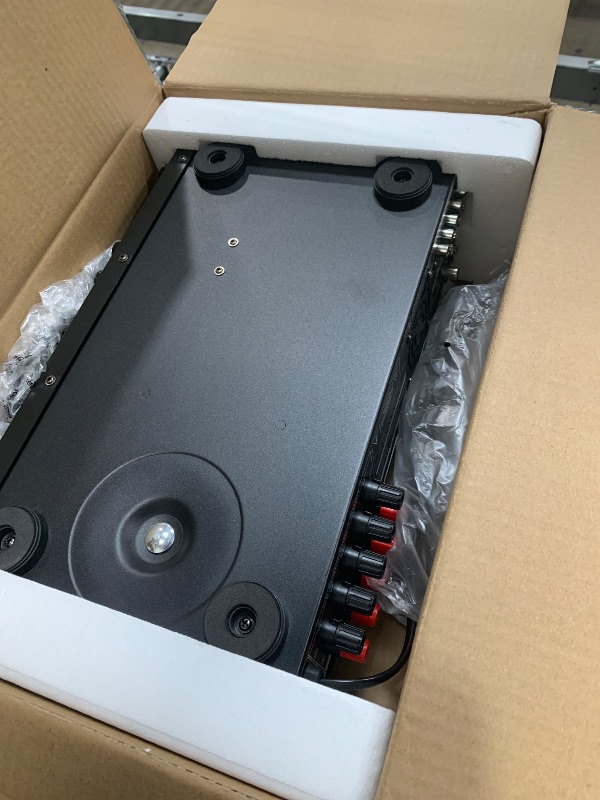 Photo 1 of Donner Stereo Receivers, 5.1 Channel Audio Amplifier with Bluetooth 5.3, Optical/Coaxial, USB, FM, 2 Mic-in, Echo, RCA, AC-3 Input for Home, Karaoke, Theater Speakers, 60W/4R & 25W×3 RMS, MAMP4