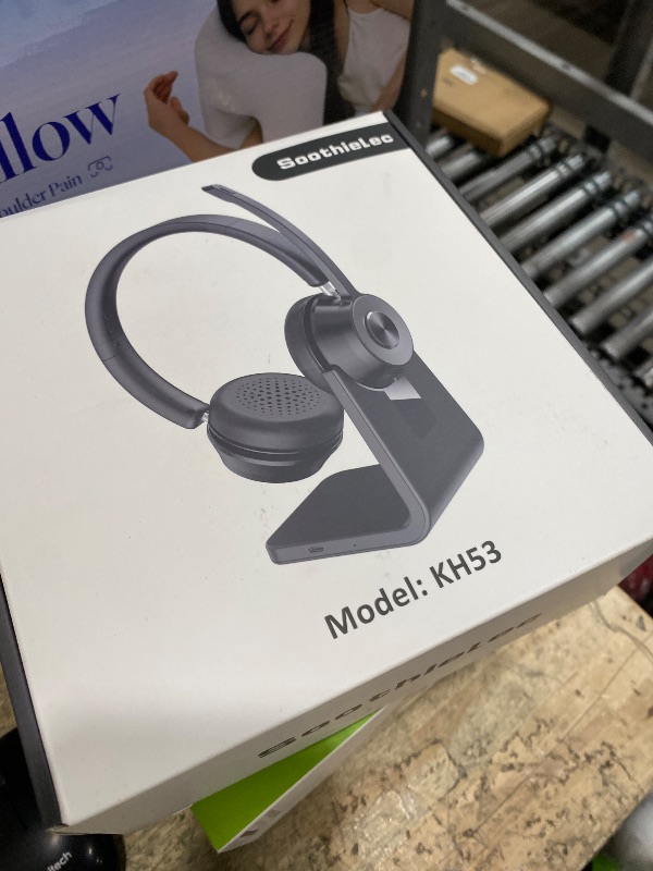 Photo 1 of (Upgraded Version) Wireless Headset, Bluetooth Headset with Noise Cancelling Microphone, Best Headphones with Mic Mute & USB Dongle for PC/Computer/Laptop/Cell Phones/Remote Work/Call Center