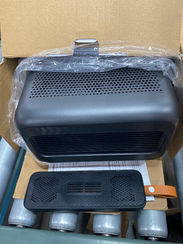 Photo 1 of **FOR PARTS ONLY**Dehumidifiers for Bathroom with Moisture Absorber Bag Reusable, 68 OZ Water Tank Portable Quiet Dehumidifier for Bedroom with Auto Shut Off, 7 Colors LED Light for Home, RV, Garage, apartment, Black