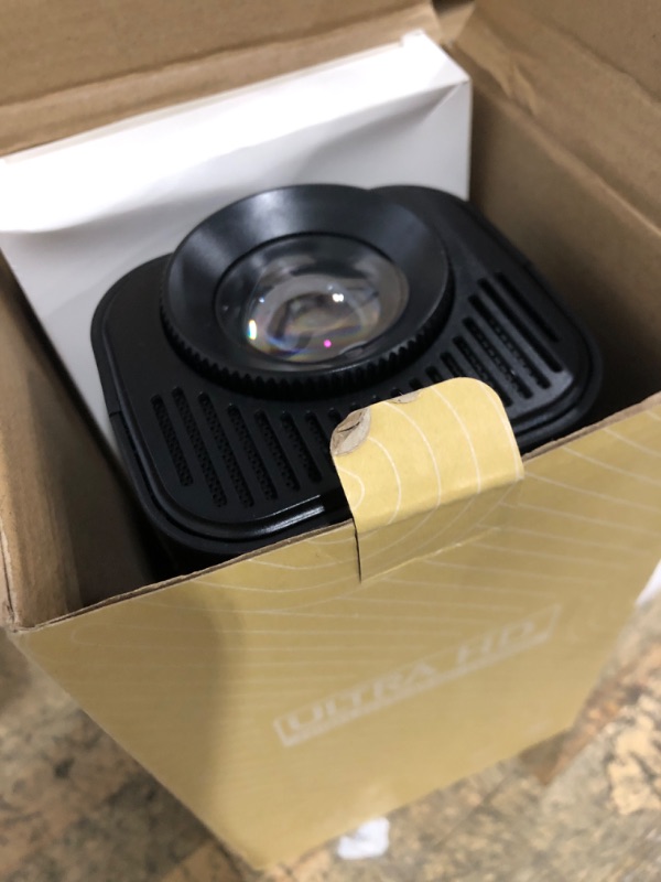 Photo 1 of [180°Adjustable Stand] Smart Mini Projector with Android TV, Upgrade HY320 Portable Projector with WiFi and Bluetooth, 4K Support, Auto Keystone, Portable Ceiling Projector For ios and Android.