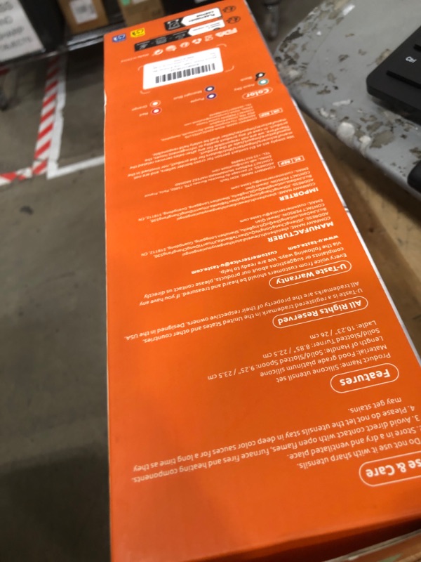 Photo 1 of ***Only 3*** Silicone Kitchen Cooking Utensil Set: U-Taste High Heat Resistant 13.6in Long Kitchen Gadgets, BPA Free Non Stick Rubber Cook Accessories For Stir Frying, Serving, Basting, Mixing (5 Pieces, Black)