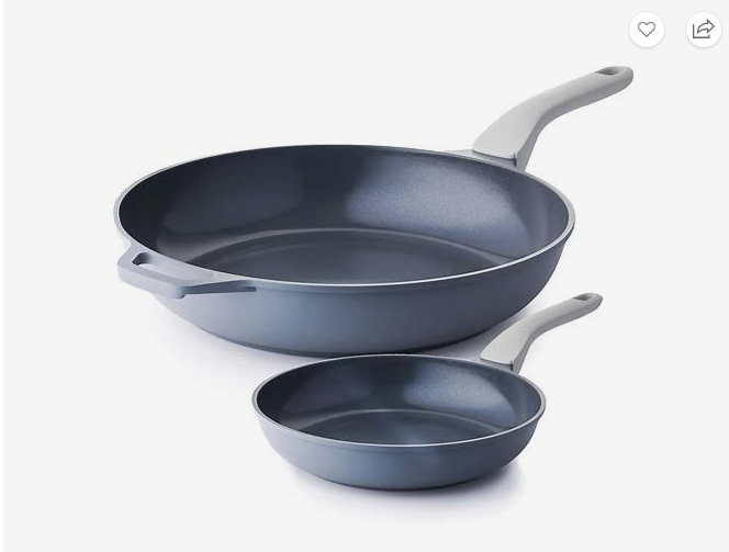 Photo 1 of ***COLOR VIS GREY*** SENSARTE Ceramic Nonstick Frying Pan Skillet with Lid roughly 8 Inch Large Non Stick Non-toxic Healthy Kitchen Cooking Chef's Pan, Free of Intentionally Added PFOA/PFAS/PTFE, Induction Compatible
