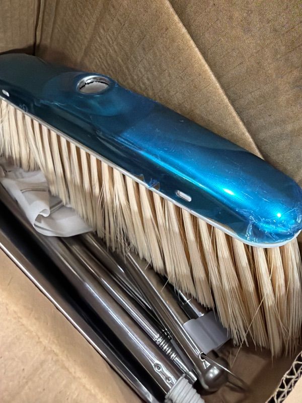 Photo 1 of ***MISSING PARTS***
VOOWO Broom and Dustpan Set for Home, Stainless Steel Broom and Dustpan Set with Long Handle, Heavy Duty Dustpan Broom Set Standing Dust Pan Kitchen and Home Indoor Outdoor Broom