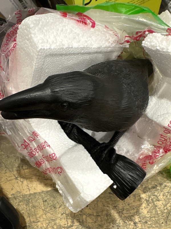 Photo 1 of 
Gothic Home Decor Raven Halloween Decorations Indoor Fake Crow Resin Black Bird Statue for Living Room Fireplaces