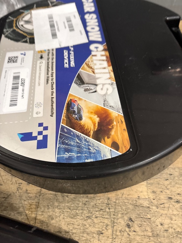 Photo 2 of Snow-Chains Auto Fixing 1 Min Quick Fit Easy Installation Tire-Chains, Portable Reusable Universal Emergency Tire Traction Chain for Passenger Car, Pickup Trucks and SUV - Set of 2 (HKN-160)