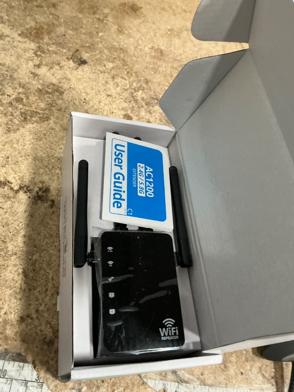 Photo 1 of 12880 Sq.Ft Range WiFi Extender Signal Booster Dual Band 5GHz/2.4GHz, 105-Device Compatibility, Simple Installation, WiFi Extender