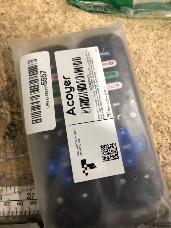 Photo 1 of (Pack of 2) Replacement Remote Control Only for Roku TV, Compatible for TCL Roku/Hisense Roku/Onn Roku/Sharp Roku/Element Roku/Westinghouse Roku/Philips Roku Smart TVs (Not for Roku Stick and Box)