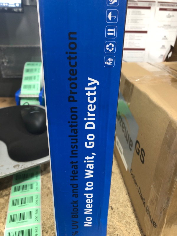 Photo 1 of [Upgrade] DMJN Umbrella Windshield Sun Shade, [Nano-Ice-Crystal Coatings] Umbrella Sunshade for Car - Protect Interior from UV & Keep Car Cooler (Medium)