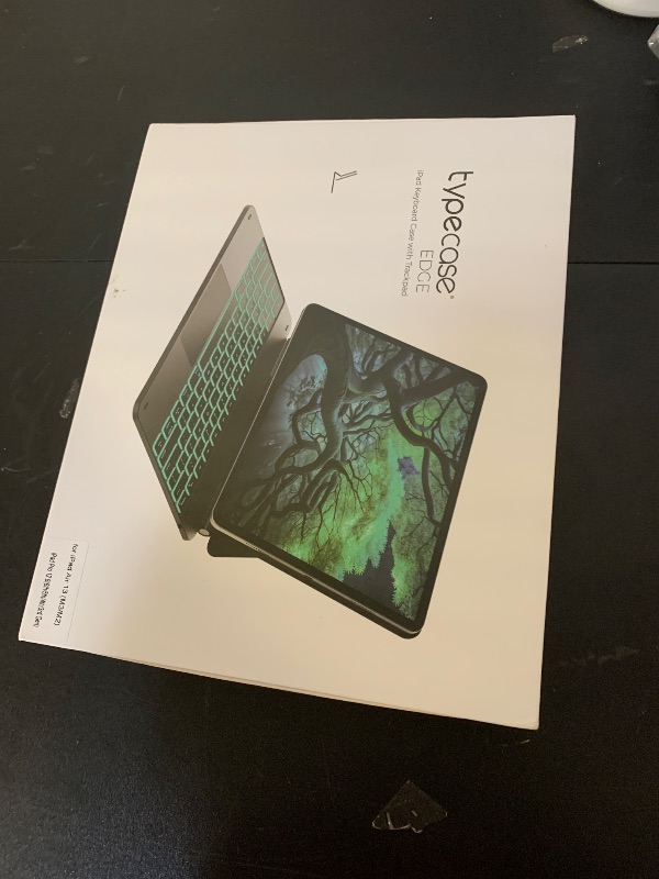 Photo 1 of *USED, DAMAGED** typecase Edge Keyboard Case for iPad Air 13-inch(M3/M2, 2025/2024) & iPad Pro 12.9-inch(6th/5th/4th/3rd Gen), Magic Keyboard with 11-Color Backlight, Multi-Touch Trackpad, Pencil Holder, Black