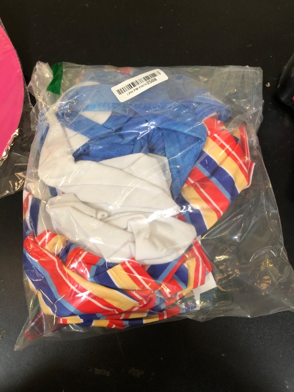 Photo 1 of ?5 Sizes?Halloween Chucky Costume for Women Wanna Play Bolero Top Overall Bodysuit Knee-high Socks Scar Tattoos Prop Knife - XL Size