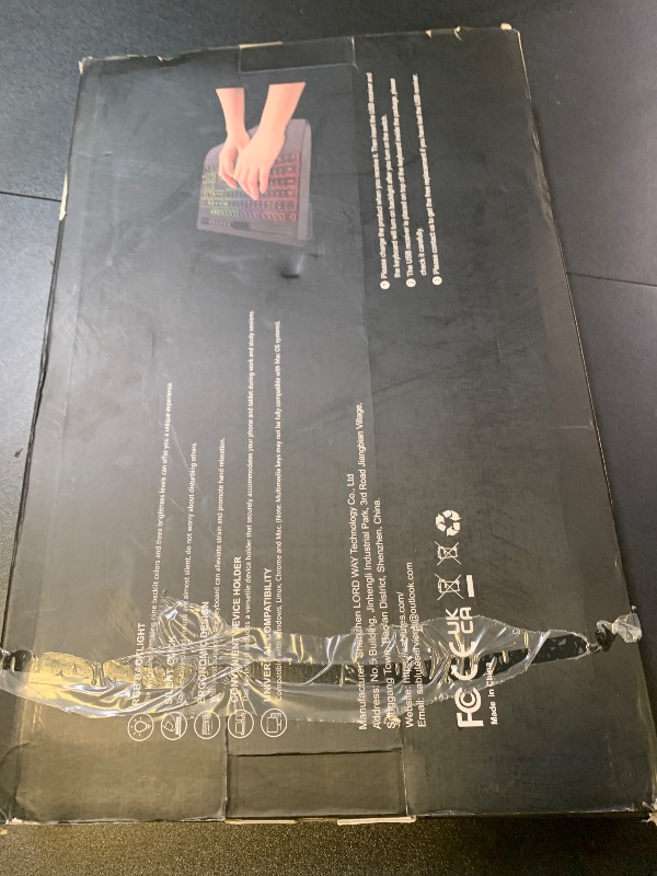 Photo 1 of Wireless Keyboard and Mouse Combo - 9 Backlit Effects, RGB, Ergonomic Wrist Rest, Phone Holder, 2.4G Full Size, Rechargeable, Sleep Mode, Quiet Keyboard Set for Computer, PC, Laptop, Mac, Windows