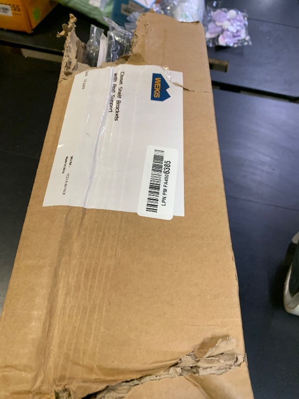 Photo 1 of 10-Pack Closet Rod Bracket, 10.8x10.8Inch Closet Shelf Brackets Heavy Duty Wall Mounted, Matte Black Steel Closet Rod Support Brackets Holder, 300 Lbs Load Capacity with Anchors Screws