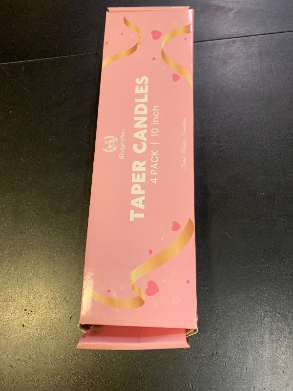 Photo 1 of 10 Inch Gradient Peacock Blue Taper Candles for Home Decoration, 4 Pack Unscented Candlesticks for Party Dinner Birthday and Seasonal Celebration