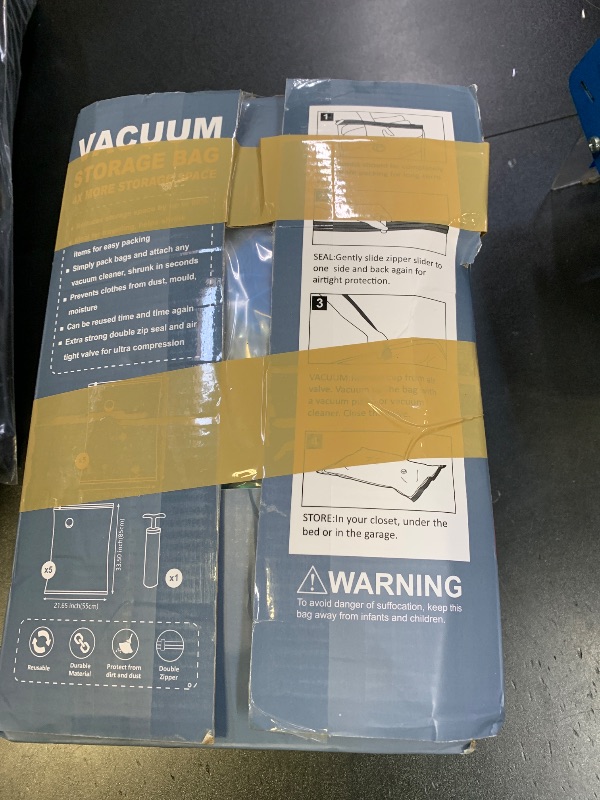 Photo 1 of 10 Pack Vacuum Storage Bags with Pump, 5 Jumbo and 5 Large Space Saver Vacuum Storage Bags, Vacuum Seal Bags for Clothing, Comfoters, Pillows, Blanket, Bedding