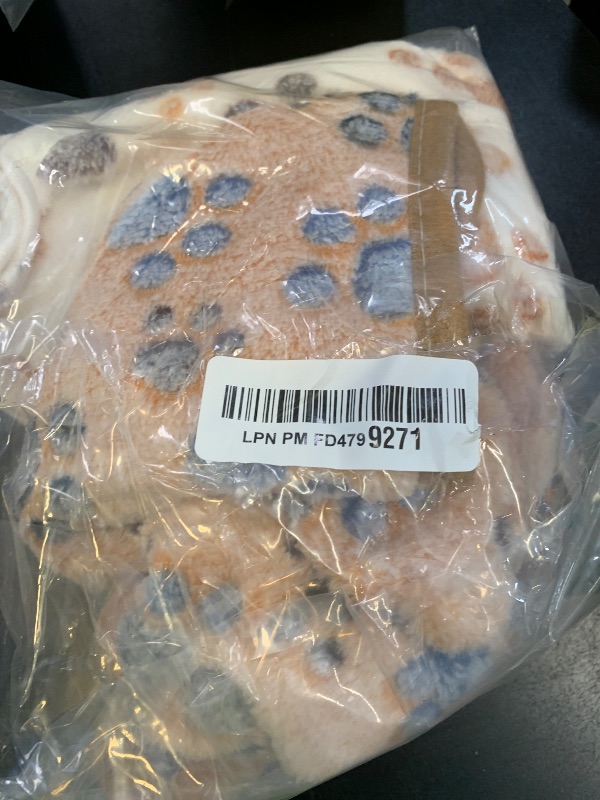 Photo 1 of 1 Pack 3 Blankets Super Soft Fluffy Premium Fleece Pet Blanket Flannel Paw Printed Throw for Dog Puppy Cat (Small 23x16'', Brown, Pink, White)