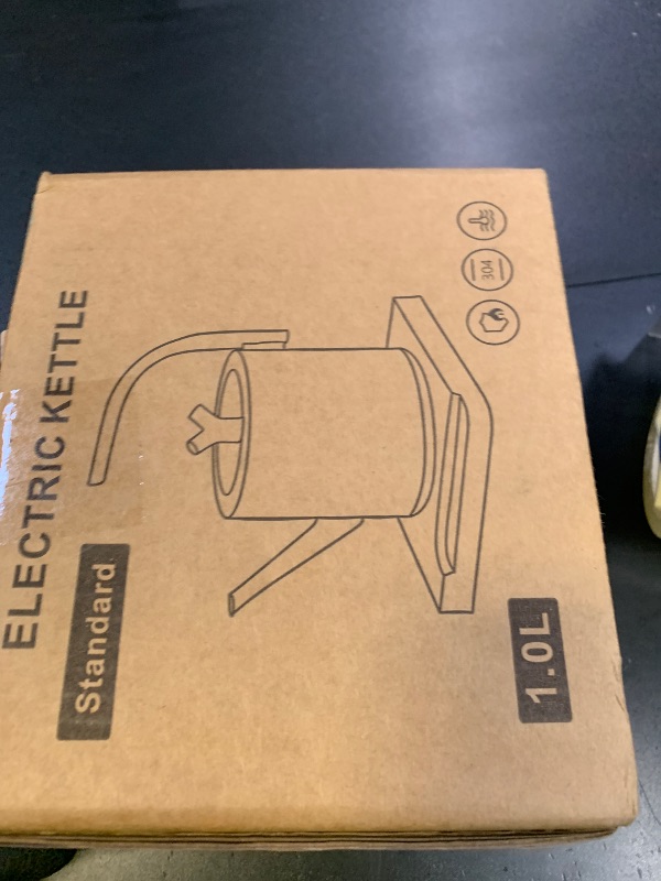 Photo 1 of 1.0L Gooseneck Electric Kettle with Temperature Control, 304 Stainless Steel Tea Kettle, Auto Shut-Off & 360° Smart Base, 800W Fast Boiling BPA-Free, Matte Black for Home/Office/Coffee/Tea