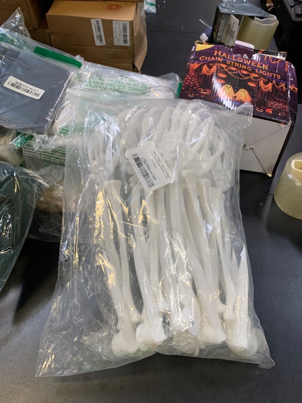 Photo 1 of 10 PCS Halloween Skeleton Hands Decoration, Skeleton Arms with Lawn Stakes, Skeleton Hands for Garden Lawn Graveyard Decor, Skeleton Stakes Yard Sign, Outdoor Indoor Party Supply, Halloween Props