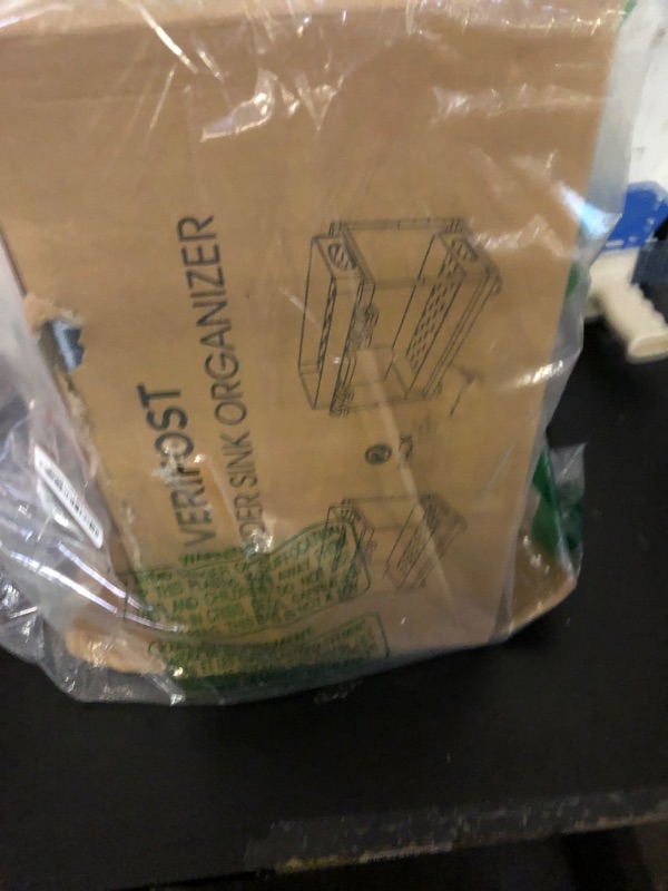 Photo 1 of VERIFOST Under Sink Organizer (2 Pack), 2 Tier Under Sink Organizer, Adjustable Height Cabinet Organizer and Storage, in Blue