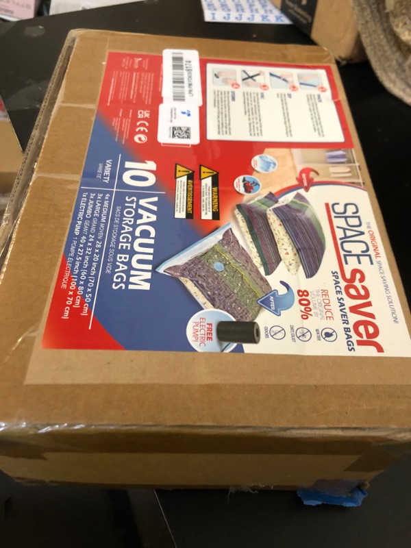 Photo 1 of 10 Pack Variety Vacuum Storage Bags for Comforters, Blankets & Clothes – Vacuum Sealed Compression Bags with Electric Pump – Space Saver Storage Bags for Bedding, Travel & Organization (4M, 3L, 3XL)