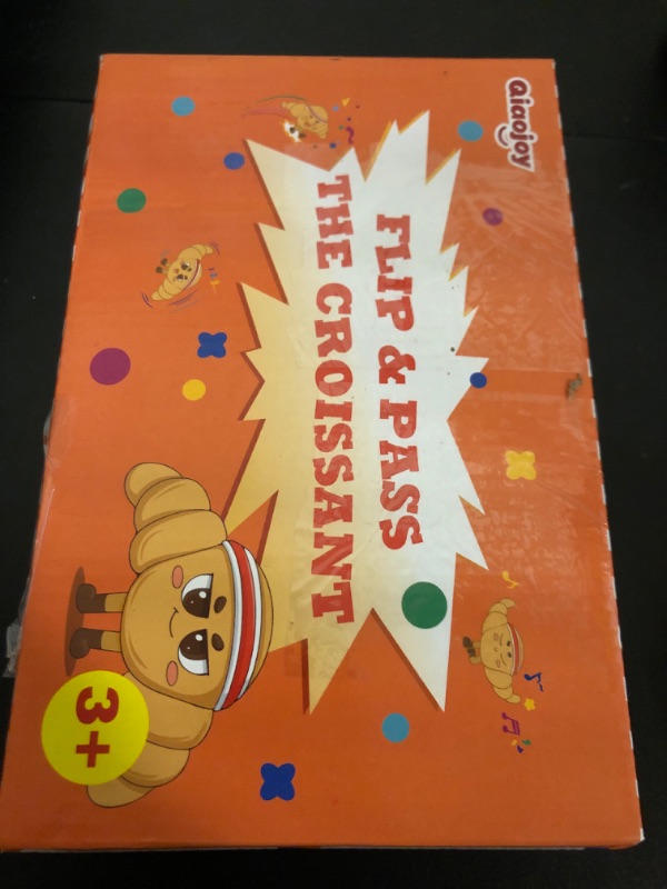View 2 of Flip & Pass the Croissant, Electronic Interactive Game, Hilarious Family Party Games for Kids Ages 3, 4-8+, Indoor/Outdoor Toys, 3 4 5 6 7 8 Year Old Girl & Boy Birthday Gift, Christmas & Travel Fun