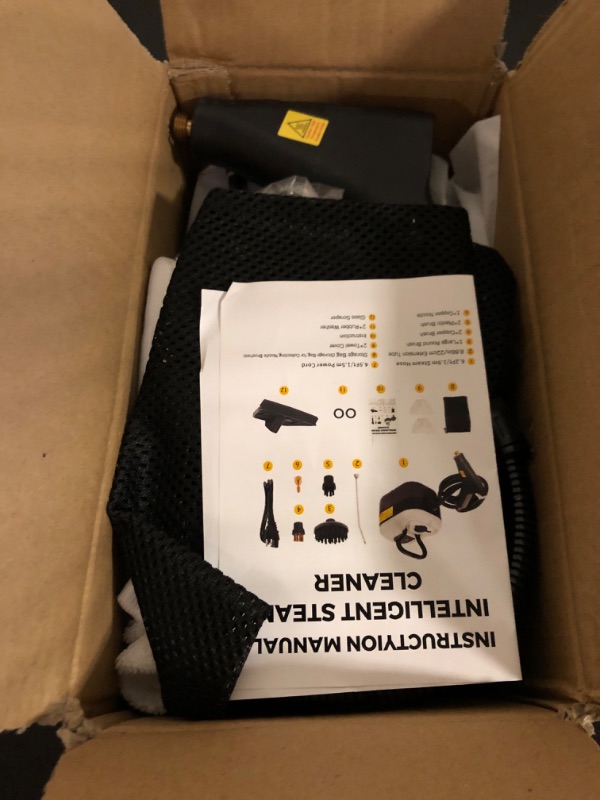 Photo 1 of BEAMNOVA Steam Cleaner for Car Detailing 1.2L (41oz) Water Tank Portable Handheld Steamer for Cleaning Steam Gun High Pressure Multipurpose Steam Machine, Black