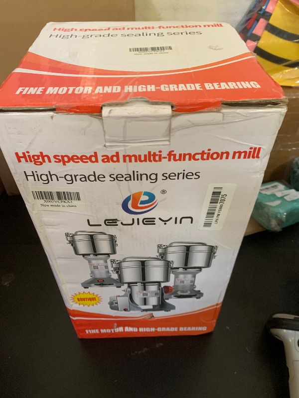 Photo 1 of Electric Grain Grinder Mill 1000g High-speed Spice Herb Mill Commercial Powder Machine for Dry Cereals Grain Herb Spice Coffee Corn Bean (1000g Stand Type) https://a.co/d/8Xw53rl