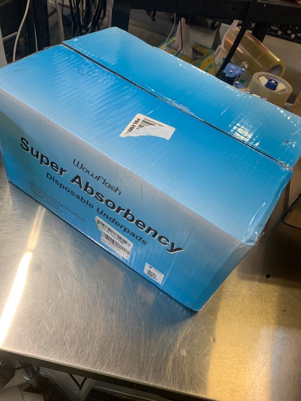 Photo 1 of 100 Count 22” x 22” Super Absorbency Disposable Underpads, Leakproof Quick Drying Disposable Pads for Baby, Puppy and Adults, Puppy Pads, Cat Pee Pads for Dogs, Potty Puppy Training Pads