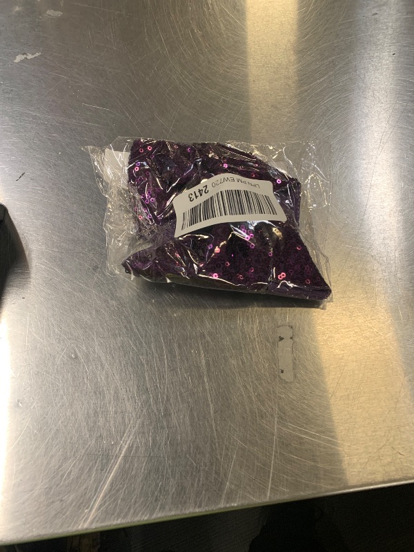 Photo 1 of ZOLYCO Large Glitter Cheer Bows Clips, Jumbo Big 7 Inch Cheerleading Sequin Hair Bow Hair Accessories for Teens Girls Football Sports Cheerleader Outfit Uniform (Dark Purple)