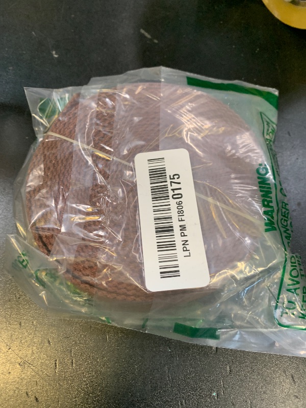 Photo 1 of 1 Inch Webbing Strap – Heavy Duty Polyester Cotton-Like Tape, 5.5–6 Yards, Eco-Friendly Dye, Washable & Durable for DIY, Sewing, Tote Bags, Pet Leashes, Outdoor Gear (Chocolate)