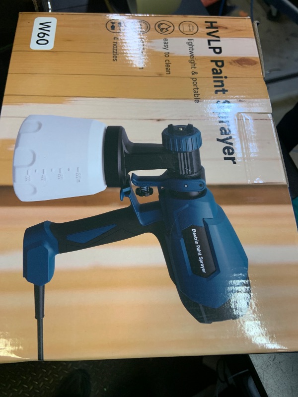 Photo 1 of WIBENTL HVLP Paint Sprayer, Electric Spray Paint Gun, 3 Modes & 4 Barss Nozzles, with Cleaning & Blowing Joints, Variable Flow Control, for Doors, Fences, Furniture, Wall, Cabinet, Garden Chairs, etc.