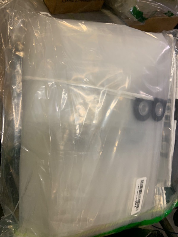 Photo 1 of 10x12ft Clear Waterproof Tarp with Grommets, Upgraded Edge Heat Fused Tear Resistant Clear Heavy Duty Tarps for Patio Fencing, Rain, Wind, Cold, Chicken Coops, and More?Windproof Rope+Tie-Downs?