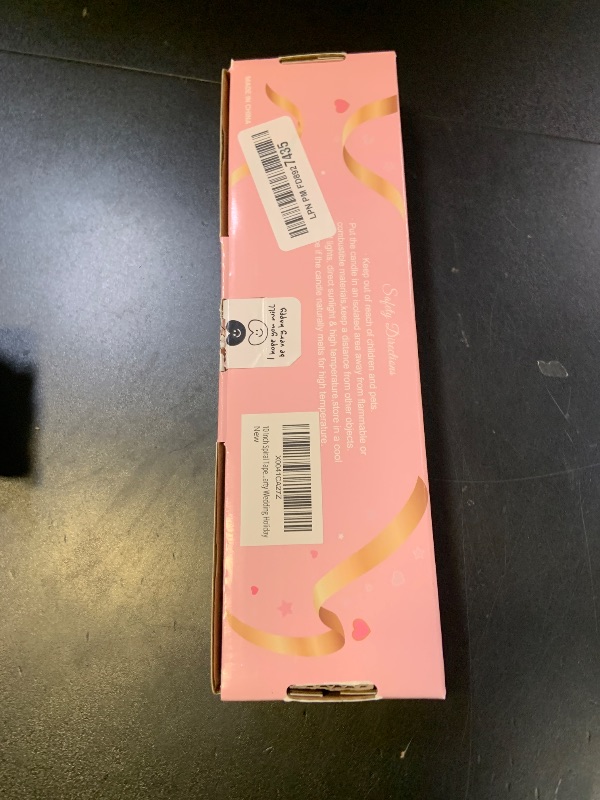 Photo 1 of 10 Inch Cream Spiral Taper Candles for Home Decoration, 4 Pack Red-Gradient Candlesticks for Dinner Party Wedding Holiday