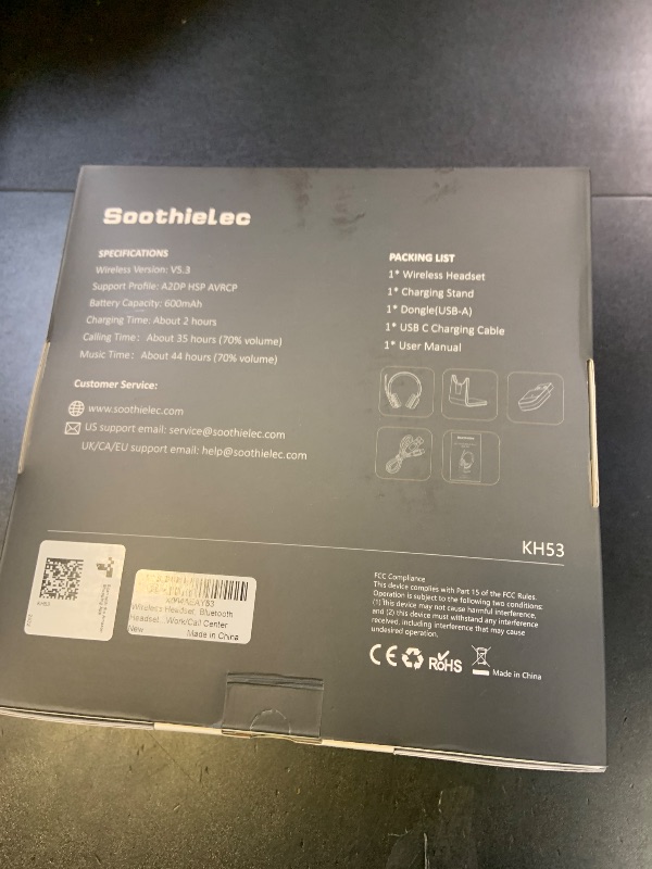 Photo 1 of (Upgraded Version) Wireless Headset, Bluetooth Headset with Noise Cancelling Microphone, Best Headphones with Mic Mute & USB Dongle for PC/Computer/Laptop/Cell Phones/Remote Work/Call Center