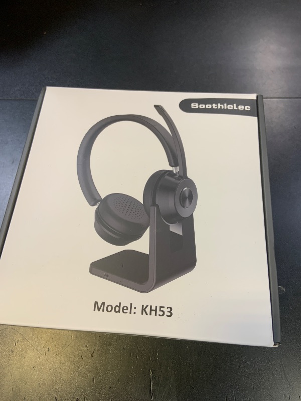 Photo 1 of (Upgraded Version) Wireless Headset, Bluetooth Headset with Noise Cancelling Microphone, Best Headphones with Mic Mute & USB Dongle for PC/Computer/Laptop/Cell Phones/Remote Work/Call Center