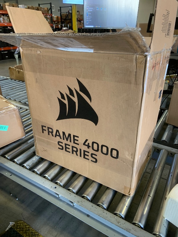 Photo 1 of *DAMAGED**SEE PHOTOS** CORSAIR - FRAME 4000D RS ATX Mid-Tower PC Case - Black